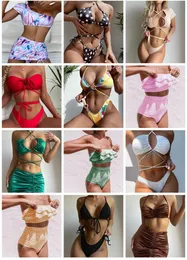 2024 Schwimmen Badebekleidung Luxus-Designer-Bikini-Bademode Triangel-Bikini Designer-Bademode Stahlhalter mit unregelmäßigen Streifen Yakuda Damen-Einteiler mit hoher Taille