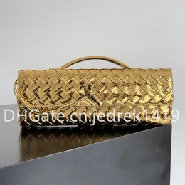 Andiamo dinner bag Designer evening clutch luxury handbag 10A top quality nappa leather casual Womens purse andwork weaving Intrecciato party dinner bag