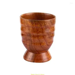 텀블러 나무 찻잔 자연 단단한 컵 커피 머그잔