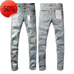 Дизайнерские мужские фиолетовые джинсы, сложенные брюки ksubi Tear, уличный бренд, джинсовая одежда с заплатками, прямой стиль, уличная одежда, шелковое мужское пальтоPU4D