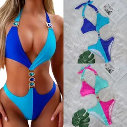 Mulheres Swimwear 2024 Designer de Moda Bikini Set Mulheres Maiôs Jaian Flag Imprimir Brasileiro Duas Peças Terno de Banho Lace Up Feminino Plus Size Senhoras Ternos de Banho