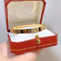 Luksusowa projektant bransoletki modne urocze kobiety Tytan stalowa bransoletka marka Bransoletka Kobiety Walentynki projektanta biżuterii
