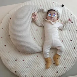 Doğan bebek yastık ay yatağı yastık yastığı pamuklu yastık çocuk yatak odası dekorasyonu 240220 için doğdu