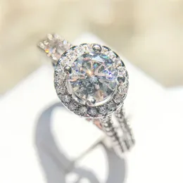 Cluster Rings DIWENFU Natural Diamond Gemstone Bizuteria S925 Sterling Silver Ring For Women Anillos De 925 Jewelry Wedding