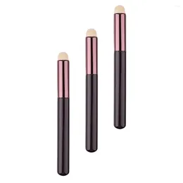 Makeup Brushes 3 Pcs Mini Concealer Brush Lip Gloss Lipstick Artificial Fiber With Wooden Handle Applicator