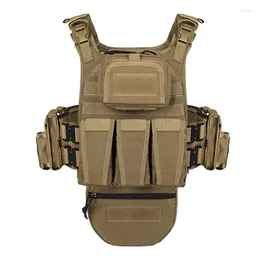 ハンティングジャケットYakeda Plate Carrier Tactical Vest Cordura Buckle Molle Outdoor Actical Protecive Shouldle