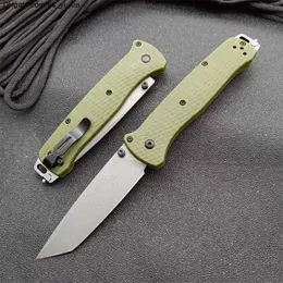 Glass Fiber Nylon Handle BM 537 Folding Knife High Hardness D2 Blade Material Field Self Defense Safety Pocket Knives EDC Tool