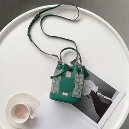 Мини-дизайнерская сумка Женская сумка-ведро Высококачественная сумка Сумка на плечо Классическая сумка через плечо Сумка на шнурке Косметичка Сумка для телефона
