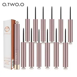 OTWOO 12 Stück Eyeliner-Stift, wasserfest, Maquiagem, zwei Arten von Pinselspitzen, flüssiger Eyeliner, langlebig, zartes Katzenaugen-Make-up, 240220