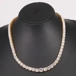 Capturing the Essence of Grace with 14 Kt Yellow Gold Moissanite Diamond Tennis Necklace for Womens with Vvs Clarity Diamond