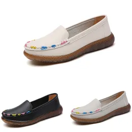 Scarpe casual Donna Slip-On in pelle comfort Scarpe grigie color crema nere Scarpe da ginnastica sportive da donna Taglia 36-41 GAI