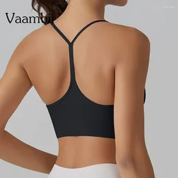 Yoga Outfit Sport Push Up Tank Tops Backless Sports Bras Underwear Gym Wear Women Fitness Top Female Pad Sportswear Vest Bra