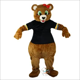 2024 Performance Brown Bear Mascot Costume Halloween Christmas Fancy Party Tecknad karaktärsdräkt kostym vuxna kvinnor män klär karneval unisex