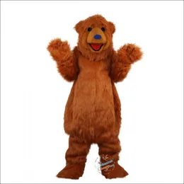 Halloween Brown Bear Mascot Costume For Party Cartoon Character Mascot Sale gratis frakt Support Anpassning