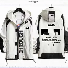 Off White OW03 Star Double Arrow Letter Clothing Hooded Jacket för män och kvinnor JL 422