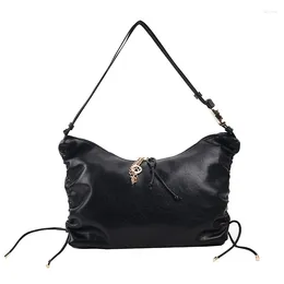 Evening Bags Large Capacity Women's Handbag Pillow Shoulder Bag Simple Soft PU Leather Crossbody Luxury Designer Brand Casual Tote