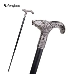 Sliver Sika Deer Head Walking Cane Modna dekoracyjna laska dżentelmen elegancka cosplay trzcinowa gałka crosier 93 cm