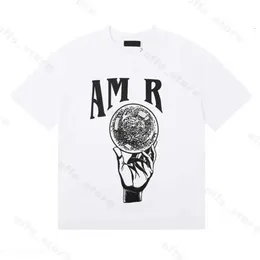Amirs Shirt Amri Hoodie Fashion Mens T Shirts Summer Womens Designers Tshirts Loose Tees Brands Tops Casual Shirt Amari Shirt 70
