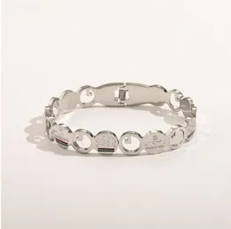 Luksusowy projektant Bangle Women Hollow Out Diamond GG Bransoletka