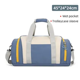 Outdoor Bags Large Fitness Bag Sports Tote Handbag For Women Dry Wet Single Shoulder Crossbody Swimming Yoga Gym Travel Casual Trip Duffel