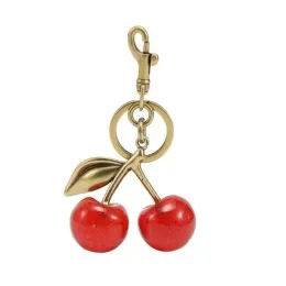 Fashion COA CH Keychains Lady Handbags pendant Brand key chain for Women exquisite crystal red Cherry charm car key ring jewelry accessories
