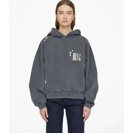 2024 bing qualidade superior feminino hoodie clássico carta impressão moletom com capuz moda ab pulôver lavado solto hoodies 586ttt