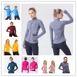 Sportmantel Damen schnell trocknende Yoga-Kleidung Top Laufen professionelle Fitnesskleidung eng anliegende lange Ärmel lululemom