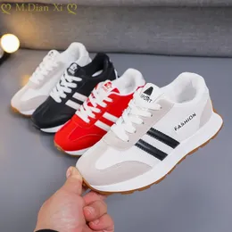 Children Sneakers Kids Casual Shoes Hookloop Sports Suede Comfy Three Colors Four Season Running Leisure Boys Girls Trainers 240220