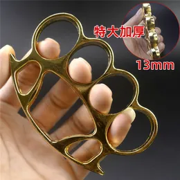 Fingerhole Thickened Large Round Head Tiger Fist Set Outdoor Fiess Four Hand Boxing Buckle Portable Finger Ring 792216