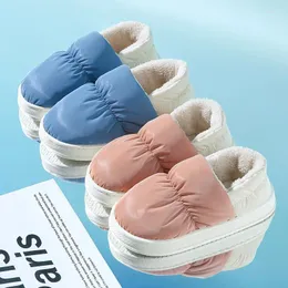 Slippers Cotton Women's Winter Down Fabric Indoor Furniture Autumn And Postpartum Shoes Plush Added