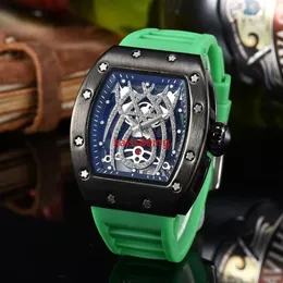 Quartz watch men's business fashion spider style casual watch R men's diamond cutout three-hand chronograph watch