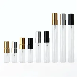 2ml 3ml 5ml 10ml frasco de perfume de vidro recarregável portátil vazio garrafas de cosméticos amostra tubo de ensaio frasco de cosméticos de viagem