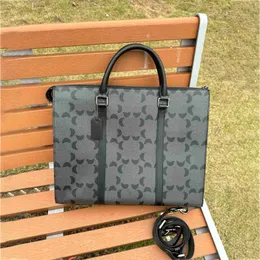 40cm Designer Briefcases Fashion Unisex Laptop Graham zipper briefcase Men Computer Package Luxury Women Handbag with a long strap 240215