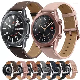 Watch Bands Leather Strap For Samsung 46mm/Active2 /Huawei GT2/Amazfit GTR Braided Wire 3 Replacement