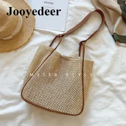 Evening Bags Jooyedeer Fashion Women Tote Bag Shoulder For 2024 Trend Buckle Braided Pouch Luxury Designer Handbag Ladies