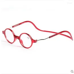 Sunglasses Frames Elbru Magnet Reading Glasses For Men Women Presbyopia Hang Neck Magnetic Round Hyperopia Diopter 1to 4 Oculos