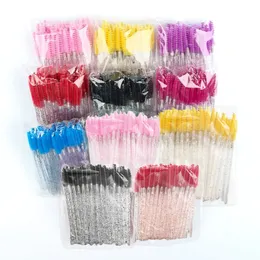 250/500pcs Eyelashes Brushes Good Quality Disposable Eyelash Makeup Brush Mini Mascara Wands Brush Extension Tools maquiagem 240220