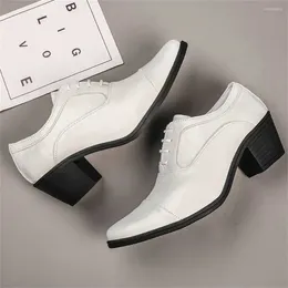 Dress Shoes Size 42 Mid-heeled Sneakers Man Elegant Formal Dresses For Men Sport Second Hand Visitors