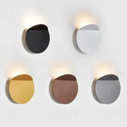 Wandleuchte Golden Alle Aluminium Lampenschirm Nordic Einfache Moderne Nacht Kreative Hintergrund Dekoration Lamparas De Pared