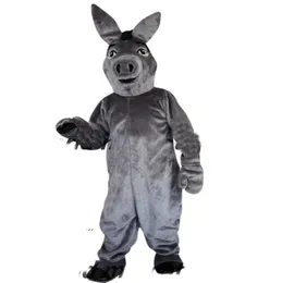 New Adult Realistic Lightweight Grey Donkey Mascot Costume Custom fancy costume costume theme fancy dress