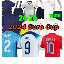 2024 Euro Cup EnglandS Home jersey BELLINGHAM home away Soccer Jerseys RICE SAKA FODEN RASHFORD STERLING STONES GREALISH KANE Men Kids fans player Football Shirt