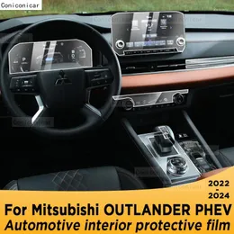 الملحقات الداخلية لـ Mitsubishi Outlander Phev 2024-2024 شاشة التنقل في لوحة التروس Automotive TPU Film Strick