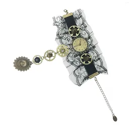 Urok bransoletki w stylu vintage steampunk Rękawiczki pasma Pierścionki z akcesoria Akcesoria Kostium do dekoracji ślubnej