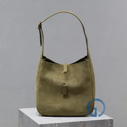 10A Designer LE 5A7 Hobo Rose Bag zamszowe pod pachami ramię wiadro zimowe torby oryginalne skórzane torebki