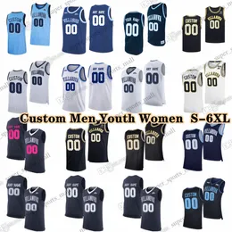 NCAA Custom S-6XL Villanova Wildcats College Basketball 43 Eric Dixon Jerseys 23 Tyler Burton 2 Mark Armstrong 0 TJ Bamba 14 Lance Ware