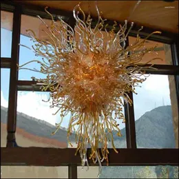 Chandeliers Antique Design Dale Chihuly Style Customized Blown Borosilicate Glass Modern LED Crystal Chandelier