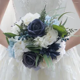 結婚式の花Soayle Bride Bouquet Holding Imitation Home DescorationBuchetSposa