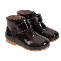 Stivali scarpe da ragazza in vera pelle scarpe da principessa per bambini soffici scarpe calde vestito per bambini prestazioni casual 2024 inverno