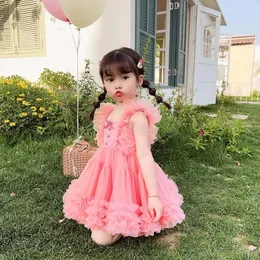 210 Years Toddler Kids tutu Dresses for Girls Sleeveless Princess Dress Children Summer Outfits Clothing 240223