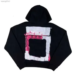 Sista högkvalitativa tröja hoodies mens hoodie höst designer pullover tröjor hip hop tryck vita etiketter utskrifter vita